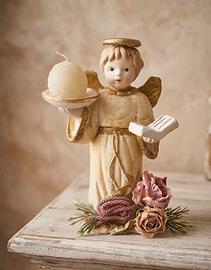 Statuetta Angelo di Natale in ceramica