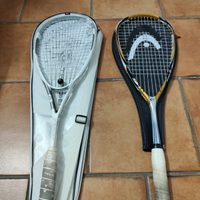Due racchette da squash + la borsa
