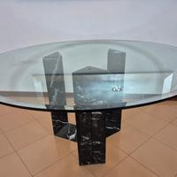 Tavolo in cristallo rotondo Cattelan Italia


