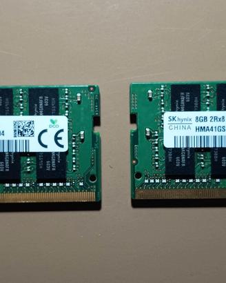 2x RAM DDR4 8GB (SK Hynix HMA41GS6AFR8N)
