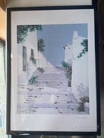 Quadro vintage “La scalinata” anni ‘80