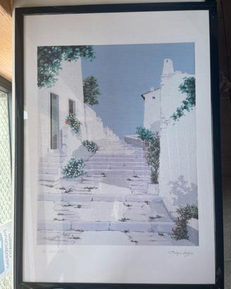 Quadro vintage “La scalinata” anni ‘80
