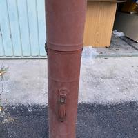 Tubo portadisegni in cartone vintage