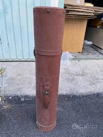 Tubo portadisegni in cartone vintage