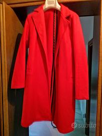 Cappotto rosso donna  usato come nuovo 