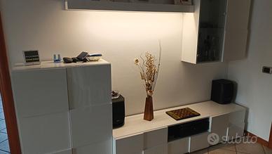 mobile soggiorno parete TV vetrina led