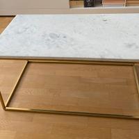 Tavolino da salotto con piano in marmo