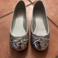 Ballerine argento glitterate