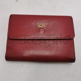 PORTA FOGLIO DUPONT VINTAGE IN PELLE ROSSA
