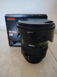 Obiettivo Sigma ef 10-20mm f3.5 per Canon