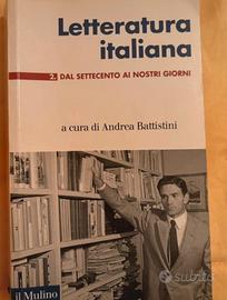 Letteratura italiana Battistini dal 700
