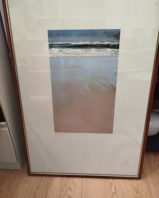 Quadro con paesaggio marino costiero
