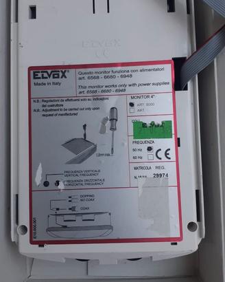Monitor elvox petrarca art 6000 da riparare