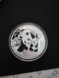 Moneta argento Cina panda 2024