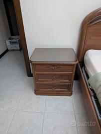 comodino letto vintage anni 50