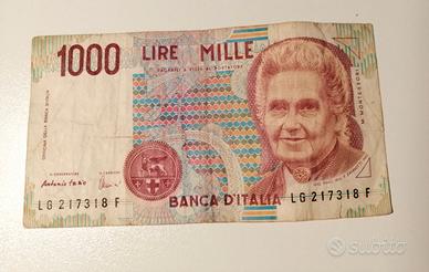 💶 Banconota da 1000 Lire – Maria Montessori