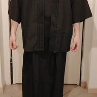 Kimono giapponese nero da uomo