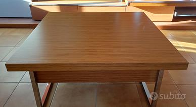 Tavolino in Teak da salotto alzabile e allungabile