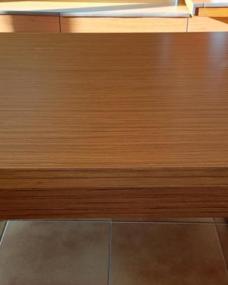 Tavolino in Teak da salotto alzabile e allungabile