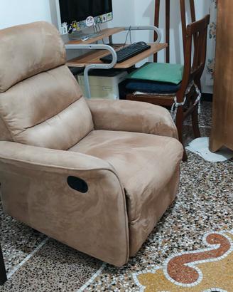 poltrona reclinabile manuale