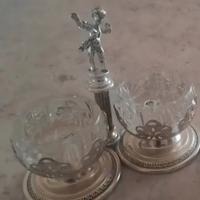 Saliera e pepiera argento 925/1000