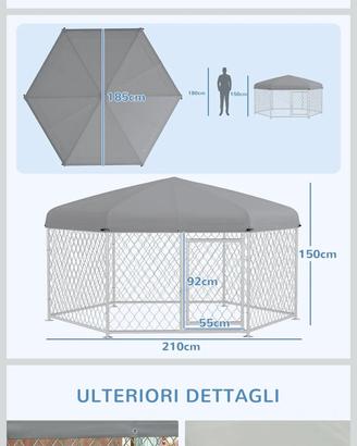 RECINTO DA ESTERNO X CANI DI TAGLIA MEDIO/ GRANDE 