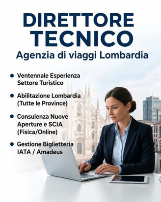 Direttore Tecnico Agenzia Viaggi Lombardia