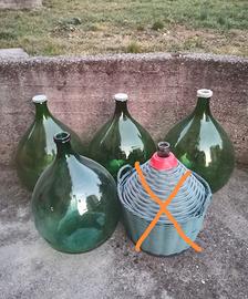 Damigiana 4 x 54lt, in vetro verde - Giardino e Fai da te In vendita a  Bergamo