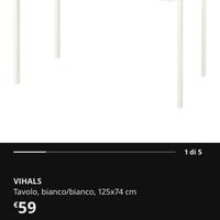 Tavolo Ikea 125x74
