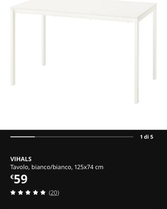 Tavolo Ikea 125x74