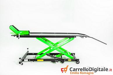 Ponte moto sollevatore con pompa a pedale VERDE