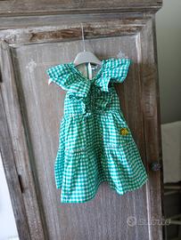 Vestitino bimba 12/18 mesi fantasia vichy nuovo