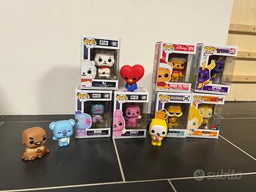 Funko Pop BT-21, Vegeta, Spyro, Winnie, Garfield