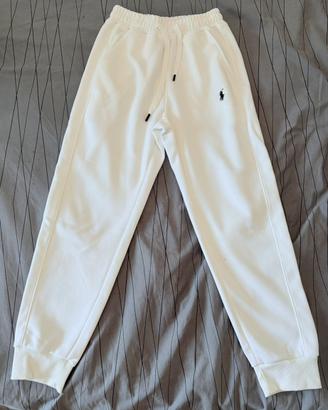 PANTALONI TUTA RALPH LAUREN BIANCO -TAGLIA S-