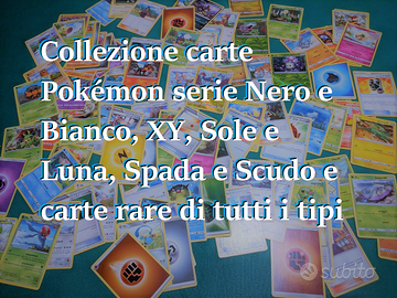 Carte Pokémon NB, XY, SL, SS, rare GX V
