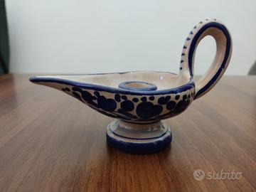 Portacandela in ceramica Labor Deruta Italia