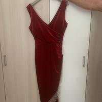 vestito rosso elegante