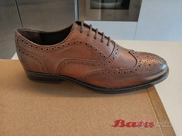 Scarpe Stringate Bata Brogue Vera Pelle 43 Nuove 