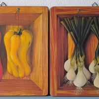 Quadri Legno Italia 2 Artigianali Dekor Toscana