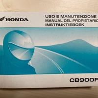 Manuale uso e manutenzione honda cb900f 2002/2007