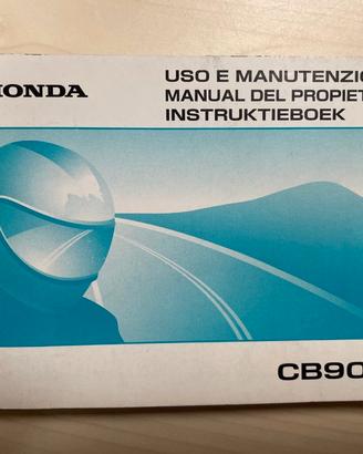 Manuale uso e manutenzione honda cb900f 2002/2007