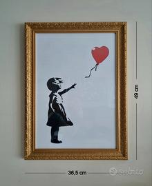 Quadro Banksy Balloon Girl