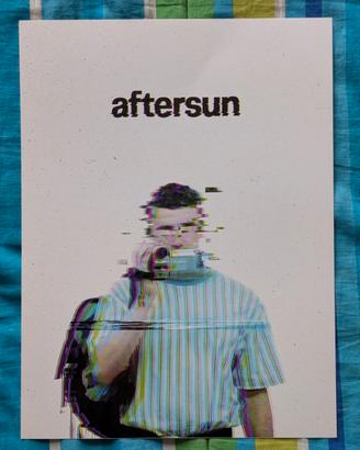 Poster Aftersun 30x40 cinema minimal glitch