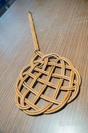 Battipanni in vimini vintage