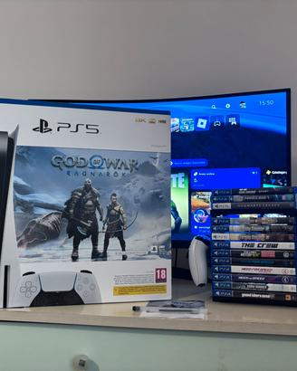 PlayStation 5 (PS5) Disc Edition+Bundle 13 Giochi