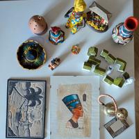 Soprammobili etnici di varia provenienza