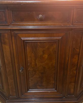 Mobile cassettiera in legno di mogano