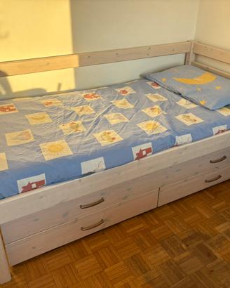 Letto doghe PIRCHER con letto ospite e 2 cassetti