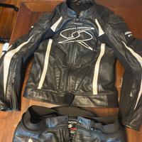 Tuta moto divisibile in pelle spyke