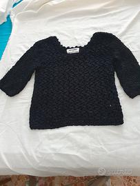 maglia donna nera elegante 'Nicoletta ruggiero'